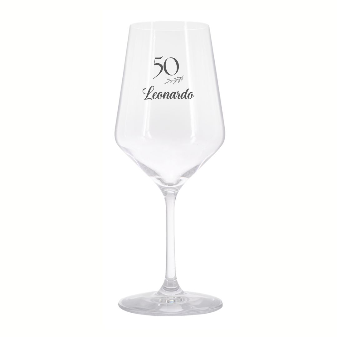 bicchiere vino personalizzato